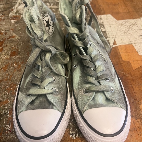 Converse High-Tops in Mint Green - Picture 4 of 5